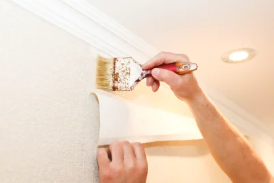 Pose de papier peint à Veaugues — revêtements muraux et toiles de verre